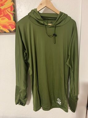 Loki Olive Green Performance  Sun shirt Hoodie